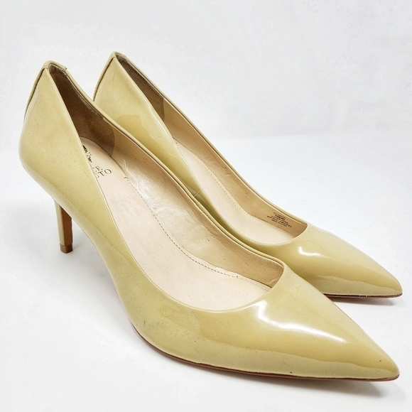 Vince Camuto | Women's Caprita Neutral Patent Leather Heels (Size 10M) - Picture 10 of 10